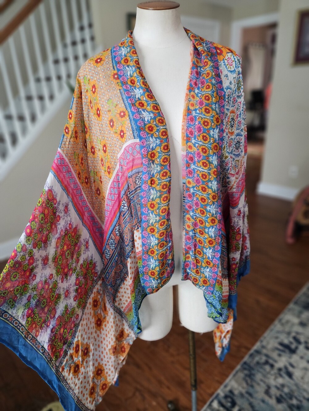Anthropologie Vismaya Floral Boho Kimono One Size